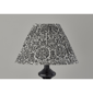 Adesso Dahlia Table Lamp with Pleated Navy/White Fabric Shade - image 5