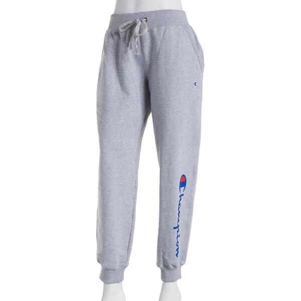 Womens Champion Powerblend Classic Script Fleece Joggers - image 