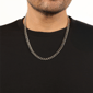 Mens Lynx Stainless Steel 7mm Foxtail Chain Necklace - image 2