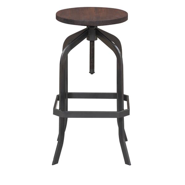 Elements Wynn Adjustable Backless Bar Stool