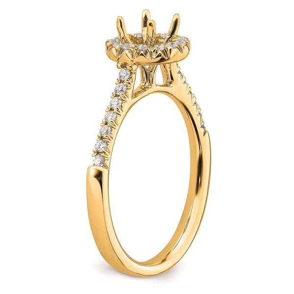 Pure Fire 14kt. Gold Promise Lab Grown Diamond Halo Ring