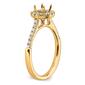 Pure Fire 14kt. Gold Promise Lab Grown Diamond Halo Ring - image 6
