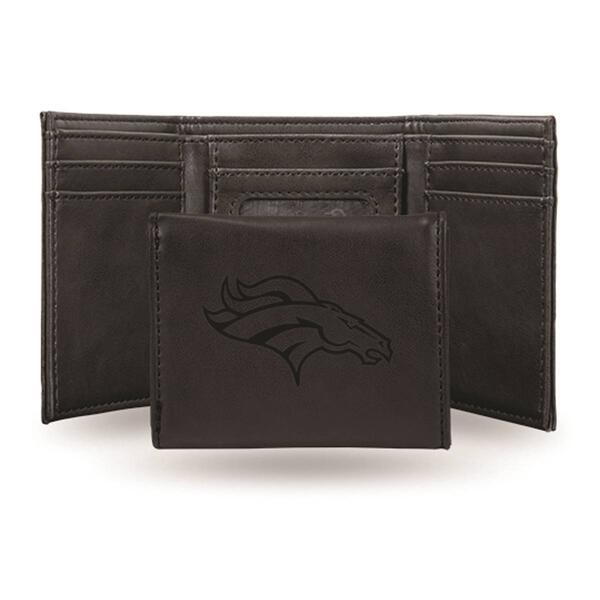 Mens NFL Denver Broncos Faux Leather Trifold Wallet - image 