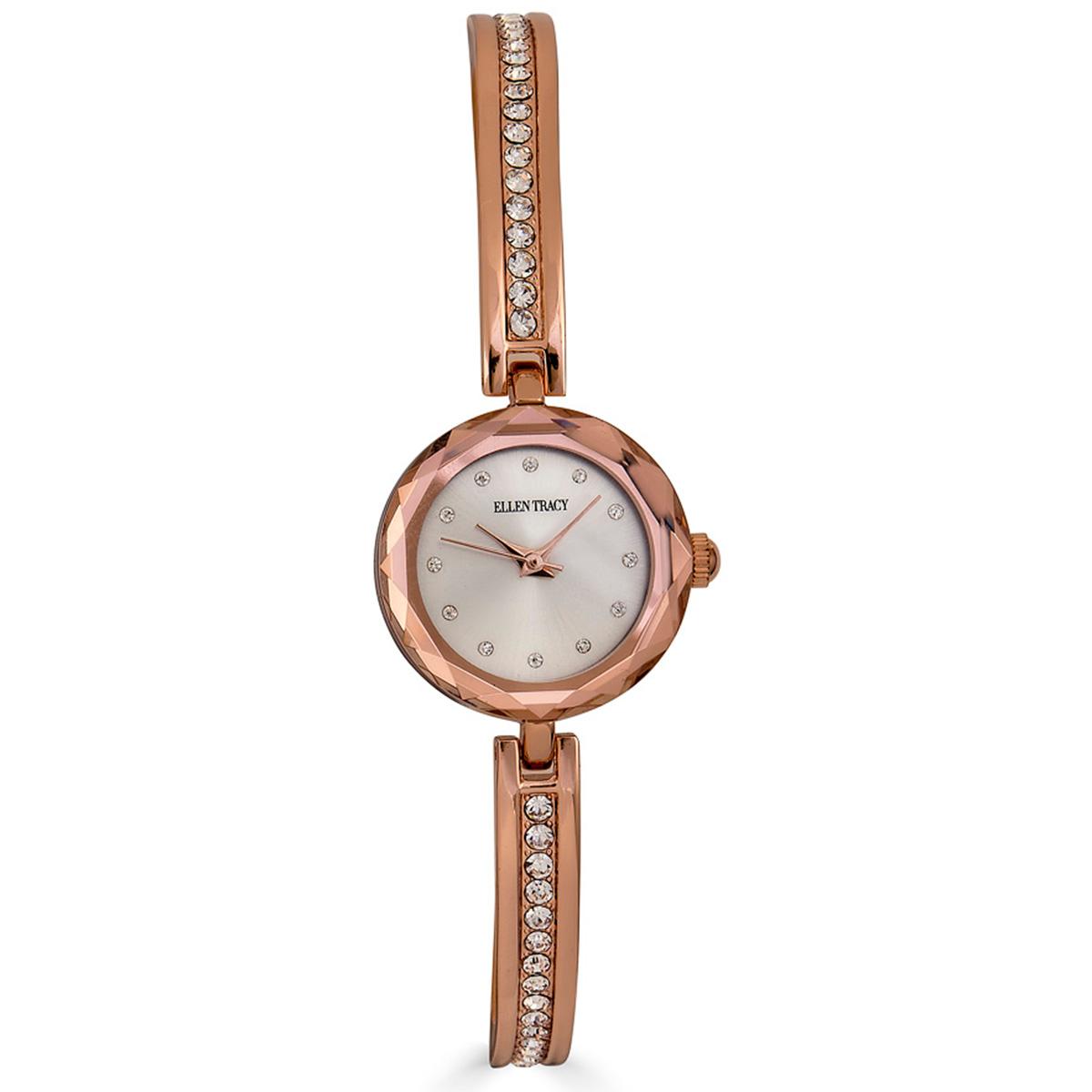 Womens Ellen Tracy Rose-Tone Bangle Watch - ET5428RG