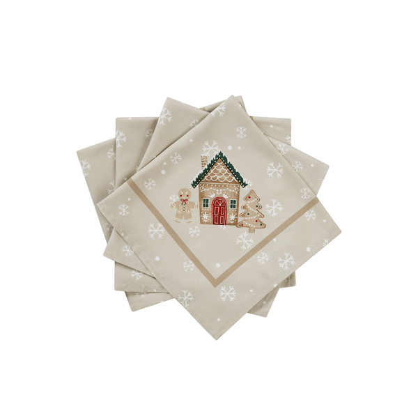 Avanti Avanti Linens Gingerbread Village Napkin - Set of 4 - image 