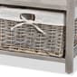 Baxton Studio Mabyn Light Grey Wood 3-Drawer Storage Bench - image 6