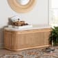 bali & pari Ishana Bohemian Natural Rattan Storage Bench - image 7