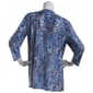 Womens Emily Daniels  3/4 Sleeve Foil Abstract Bar Neck Blouse - image 2