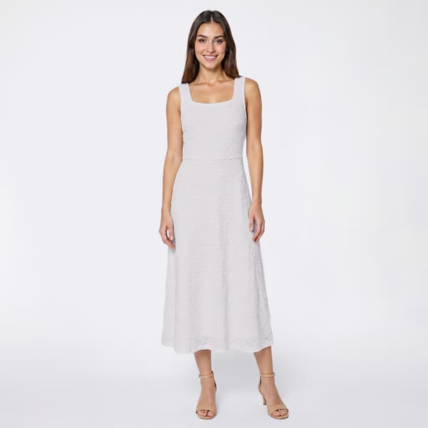 Womens Harper 241 Sleeveless Textured Square Neck Midi Dress - image 