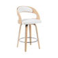 Armen Living Shelly Modern Counter Height Swivel Barstool - image 1