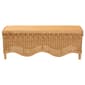 bali & pari Erla Bohemian Light Honey Rattan Accent Bench - image 2