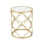 9th & Pike® Gold Contemporary Metal Accent Table - image 3