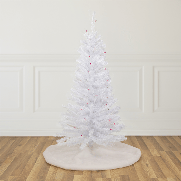 Northlight 4ft. Pre-Lit Slim Woodbury White Pine Christmas Tree