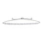Sterling Silver Lab Grown Diamond Bolo Bracelet - image 1