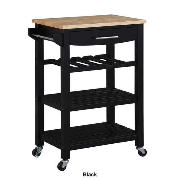 Convenience Concepts 4-Tier Butcher Block Kitchen Cart