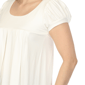Womens White Mark Cap Sleeve Pleated Top - image 4