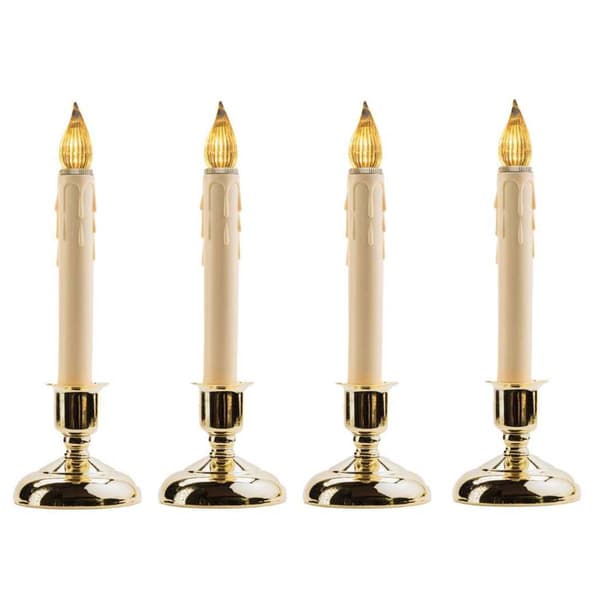IMC Cape Cod 4pc. LED Battery Window Candle w/ Light Sensor Set