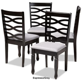 Baxton Studio Lanier Wood Dining Chairs - Set of 4