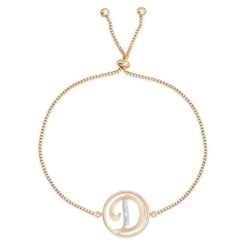 Accents by Gianni Argento Diamond Accent Initial D Gold...