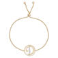 Accents by Gianni Argento Diamond Accent Initial D Gold Bracelet - image 1