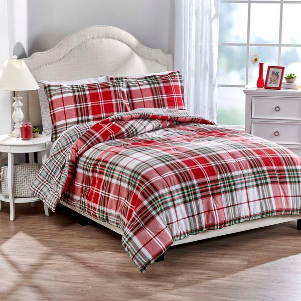 Martha Stewart Reversible Flannel Comforter - image 