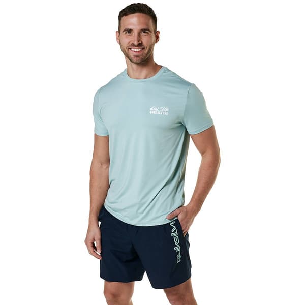 Mens Quiksilver Playa Short Sleeve Sun Shirt - image 