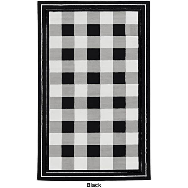 Linon Capri Buffalo Check Area Rug - 5x7