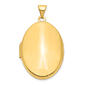Gold Classics(tm) 14kt. Gold Polished Domed Oval Locket - image 1