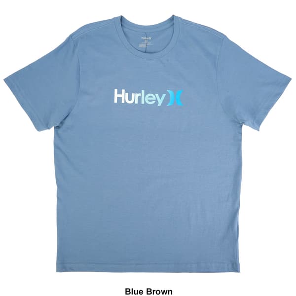 Young Mens Hurley Ombre Logo One & Only Short Sleeve Tee