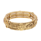 Symbols of Faith Gold Tone Red Cross Stretch Bracelet - image 2