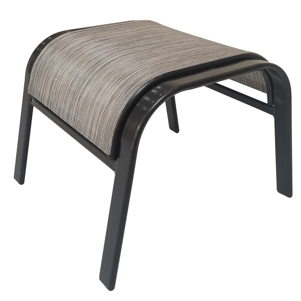 Adirondack Stacking Sling Ottoman - Black
