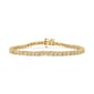 Haus of Brilliance Yellow Gold over Silver Diamond Bracelet - image 1