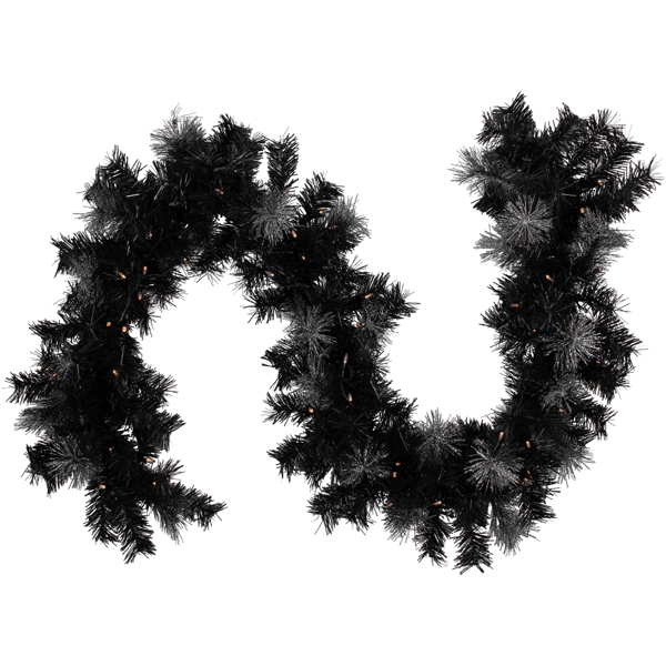 Northlight Pre-Lit LED Battery-Operated Iced Christmas Garland - image 