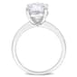Sterling Silver 4 1/2ctw. White Moissaite Engagement Ring - image 2