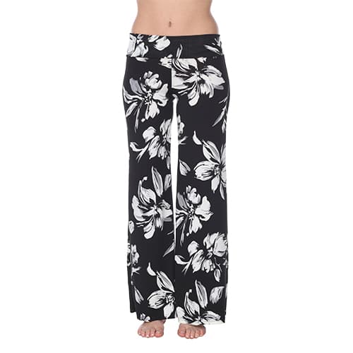 Womens White Mark Floral Print Palazzo Pants - image 