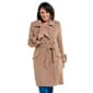 Womens GUESS Belted Double Breasted Faux Wool Coat - image 1