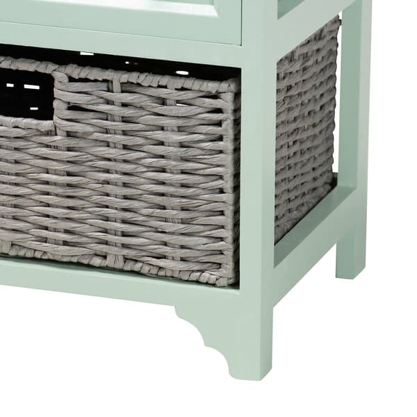 Baxton Studio Valtina Two-Tone Wood 3-Drawer Storage Unit