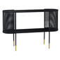 9th &amp; Pike(R) Oval Metal Wrapped Console Table - image 1