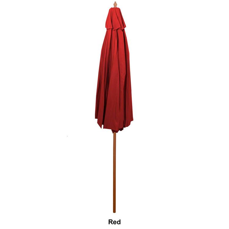 Northlight Seasonal 9ft. Wooden Pole Patio Market Umbrella