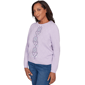 Womens Alfred Dunner Hilton Head Center Embroidery Accent Sweater - image 3