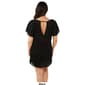 Womens Cover Me Onion Skin Ruffle Sleeve Tunic Cover-Up - image 2
