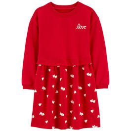 Girls Carter''s&#40;R&#41; Valentine''s Sweatshirt w/Heart Tulle Dress