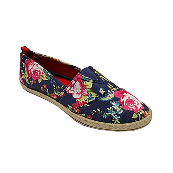 Womens Take a Walk Floral Print Center Gore Espadrille Flats - image 