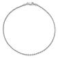 Unisex Gold Classics&#8482; 1.30mm. 14kt White Gold Rope 14in. Necklace - image 2