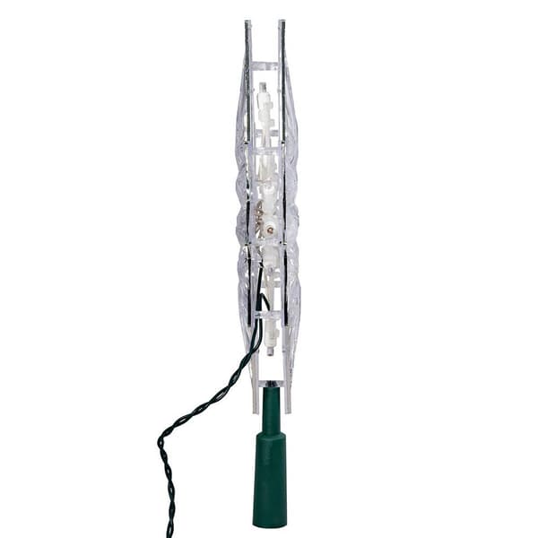 Kurt Adler UL 10-Light Clear LED 8-Point Star Treetop