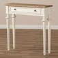 Baxton Studio Marquetterie Wood Two-Tone Console Table - image 2