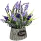 Northlight Seasonal Artificial Lavender Bouquet in Spring Basket - image 5