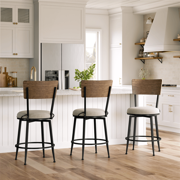 HH2 Home Creason Commercial Grade Counter Height Swivel Stool