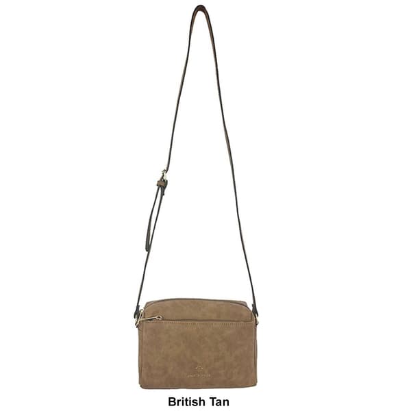 Nanette Lepore Riya Nubuck Triple Zip Crossbody - Boscov's