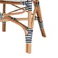 Baxton Studio Bryson French Blue & White Weaving Bistro Chair - image 7